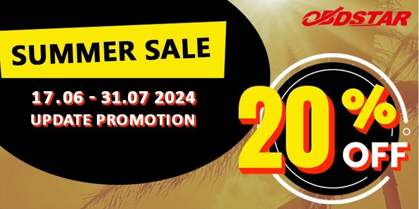 Летняя акция от OBDSTAR 2024. Скидки на обновление!